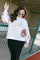 Batter Up Queen Sweatshirt White Queen of Sparkles