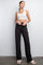 Cassidy High Rise Modal Straight Lounge Pants Black