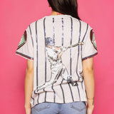 Strike Out Tee - Grey & Royal [Queen of Sparkles]