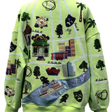 Parade Map Sweatshirt - Light Green [Queen of Sparkles]