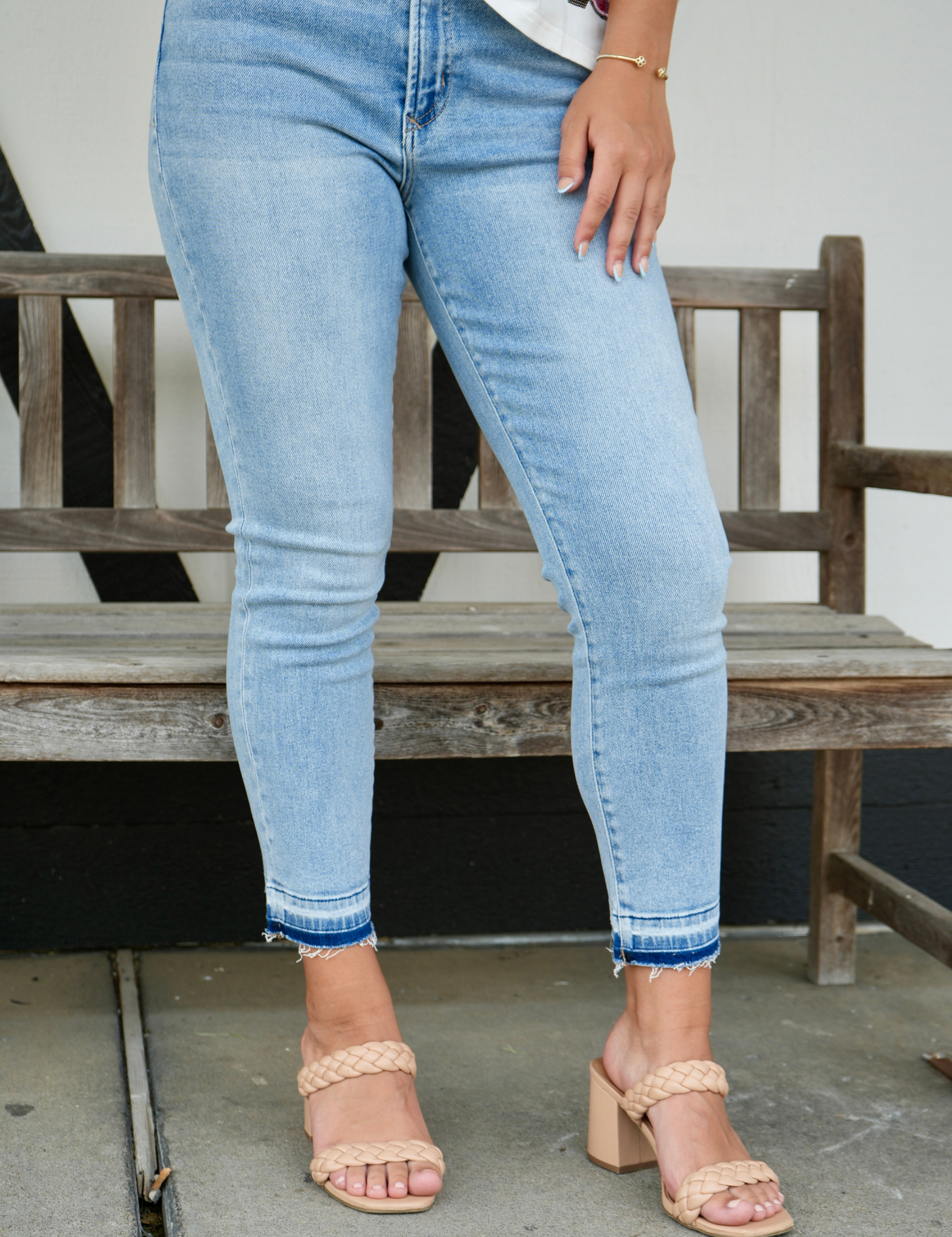 Stella Super High Rise Cropped Frayed Hem Denim - East Bay [Dear John Denim]