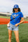 Baseball Tee Royal and Gold Queen of Sparkles