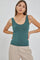 Kendall Scoop Neck Tank Top Leaf