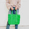 Tegan Terry Cloth Tote With Pouch Green