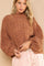 Marie Cable Knit Sweater Burnt Topaz