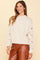 Thalia Rib Mock Neck Sweater Cream