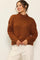 Thalia Rib Mock Neck Sweater Toffee