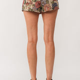 Sofia Floral Print Jacquard Skort Multi