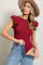 Chanelle Ruffled Sleeve Bodysuit Merlot