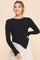 Harlan Asymmetrical Ribbed Sweater Black