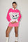 Palm Springs Quarter Zip Sweatshirt Bright Pink