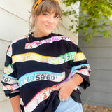 Measuring Tape Sweatshirt - Black [Queen of Sparkles]