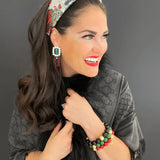 Winter Poinsettia Brocade Headband