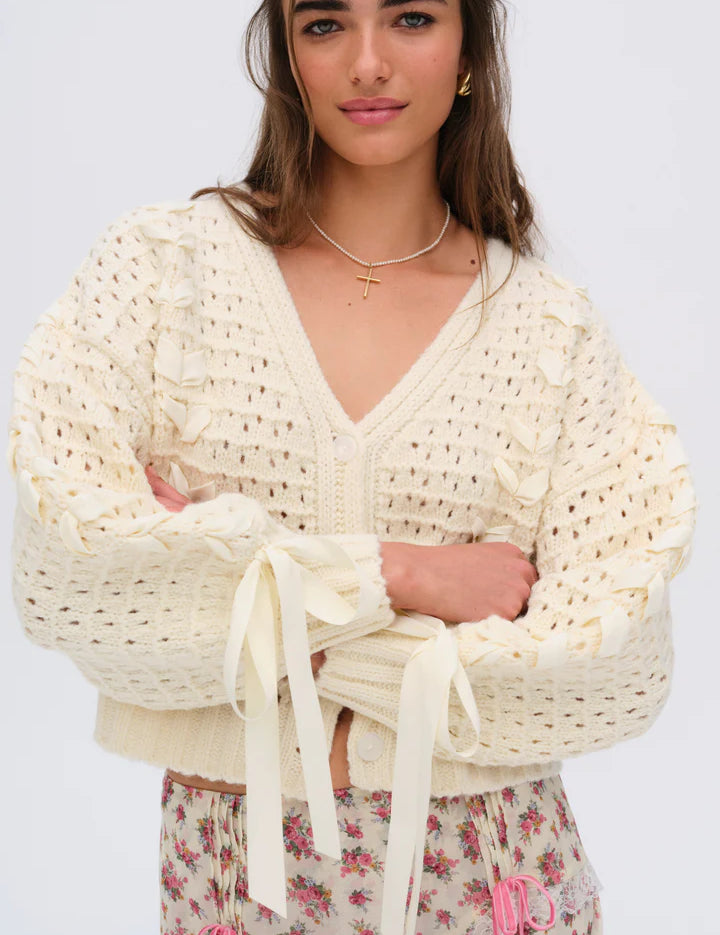 Laurel Oversized Cardigan - Cream [For Love and Lemons]