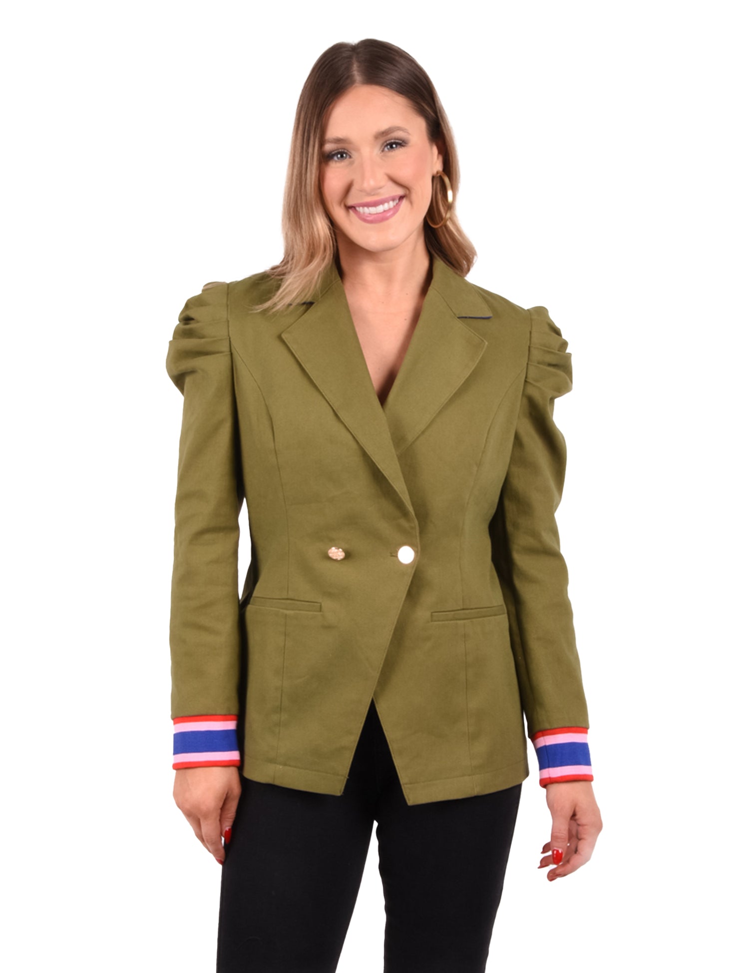 Bradshaw Blazer - Army [Emily McCarthy]