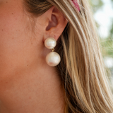 Pearl Double Drop Earrings [Brianna Cannon]