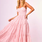 Posey Floral Maxi Dress - Pink Ditsy [Amy Jane London]