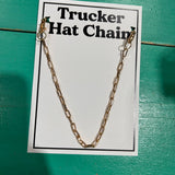 Small Paperclip Trucker Hat Chain Gold