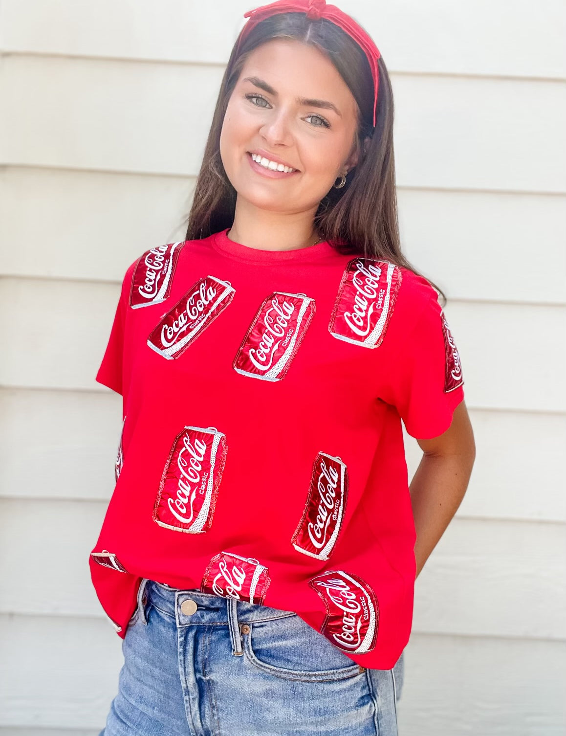 Scattered Coke Can Tee - Red [Queen of Sparkles]