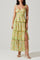 Midsummer Tiered Dress - Yellow Green Multi [ASTR]