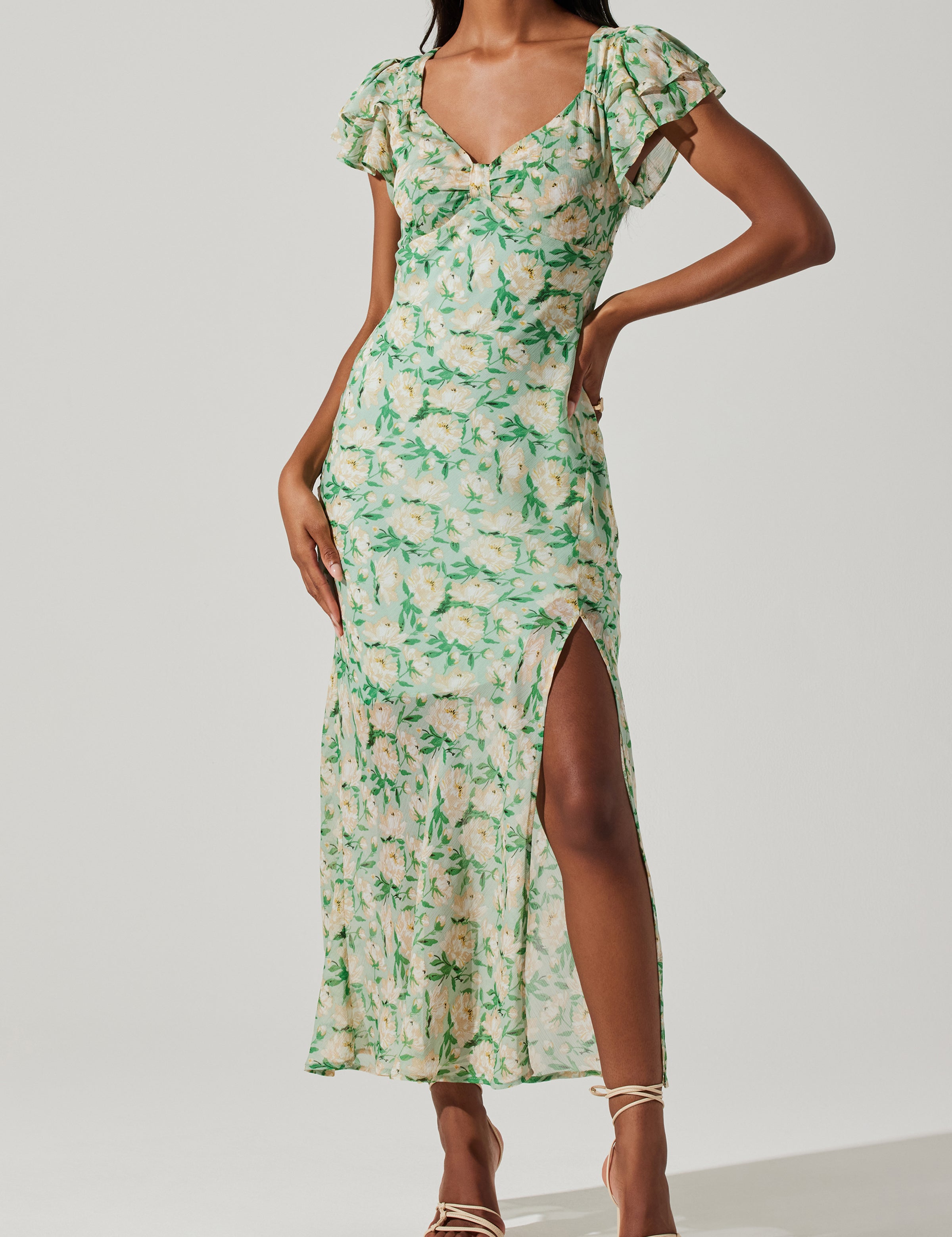 Maisy Dress - Green Floral [ASTR]