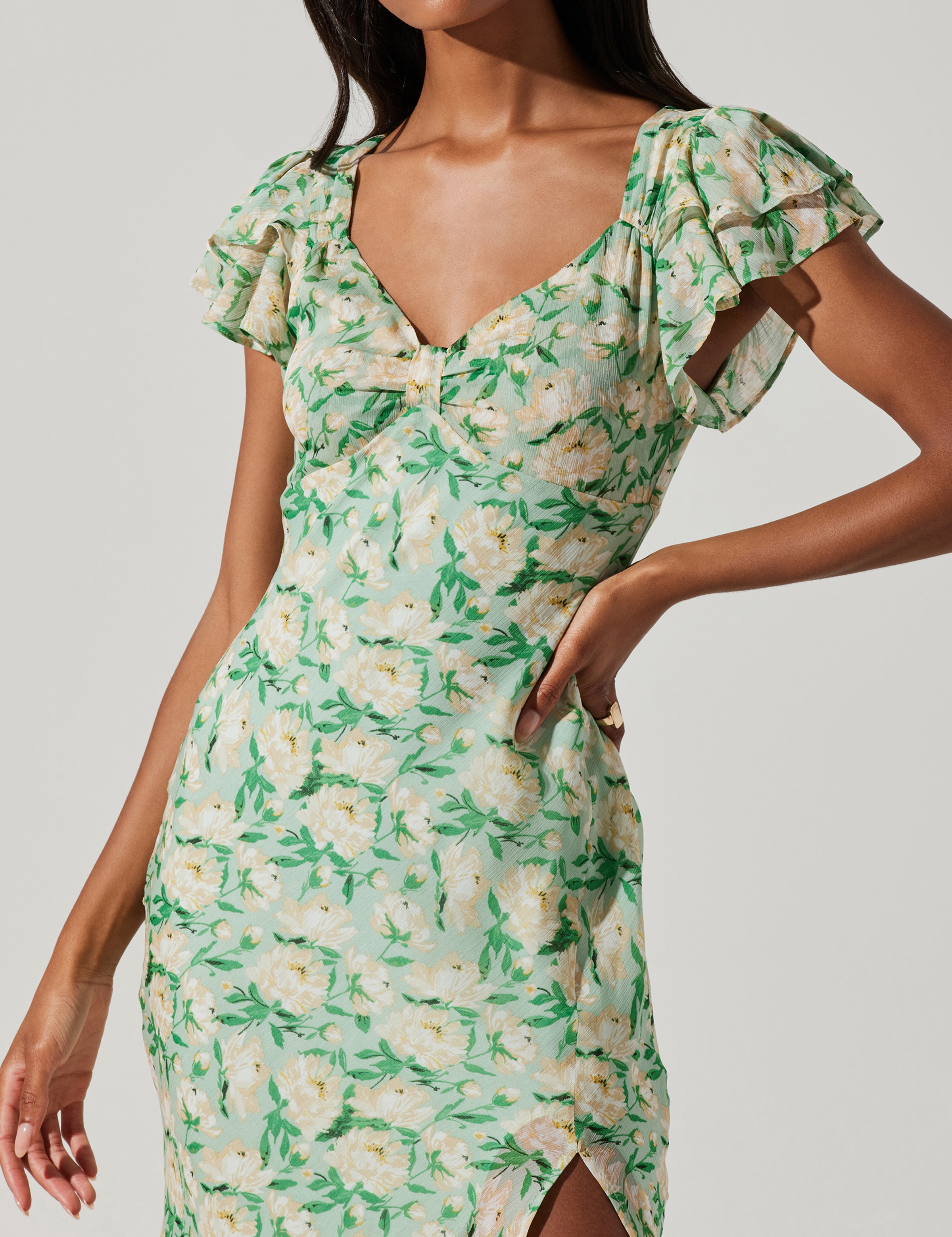 Maisy Dress - Green Floral [ASTR]