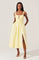 Helia Bow Front Midi Dress - Lemon [ASTR]