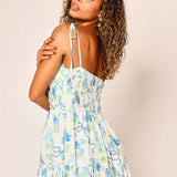 Arianna Floral Maxi Dress - Romantic Blue Rose [Amy Jane London]