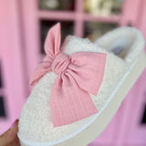 Imani Bow Slippers - Blush [MIA]