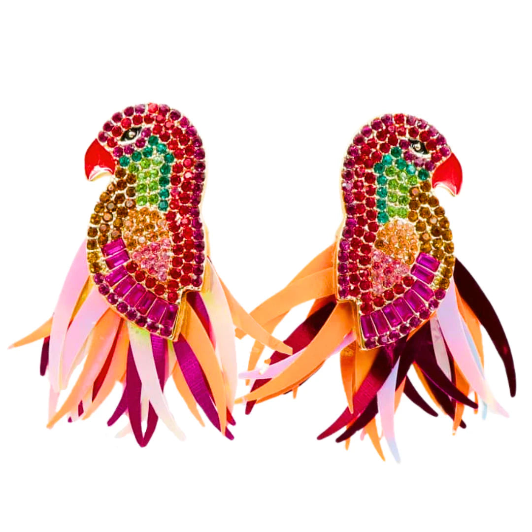 Bird Bam Crystal Earrings [Brianna Cannon]