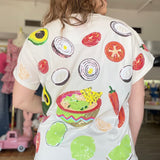 Guacamole Ingredient Icon Tee - White [Queen of Sparkles]