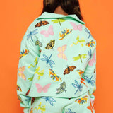 Butterfly & Dragonfly Sweatshirt - Mint Green [Queen of Sparkles]