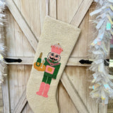 ITES x Sami Riccioli x Queen of Sparkles Ivory Serving Nutcracker Stocking