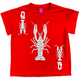 Crawfish Card Tee - Red [Queen of Sparkles]