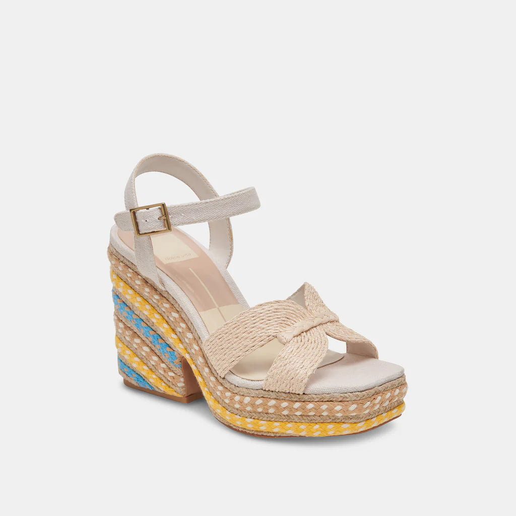 Cale Heels Citrus Multi Raffia [Dolce Vita]