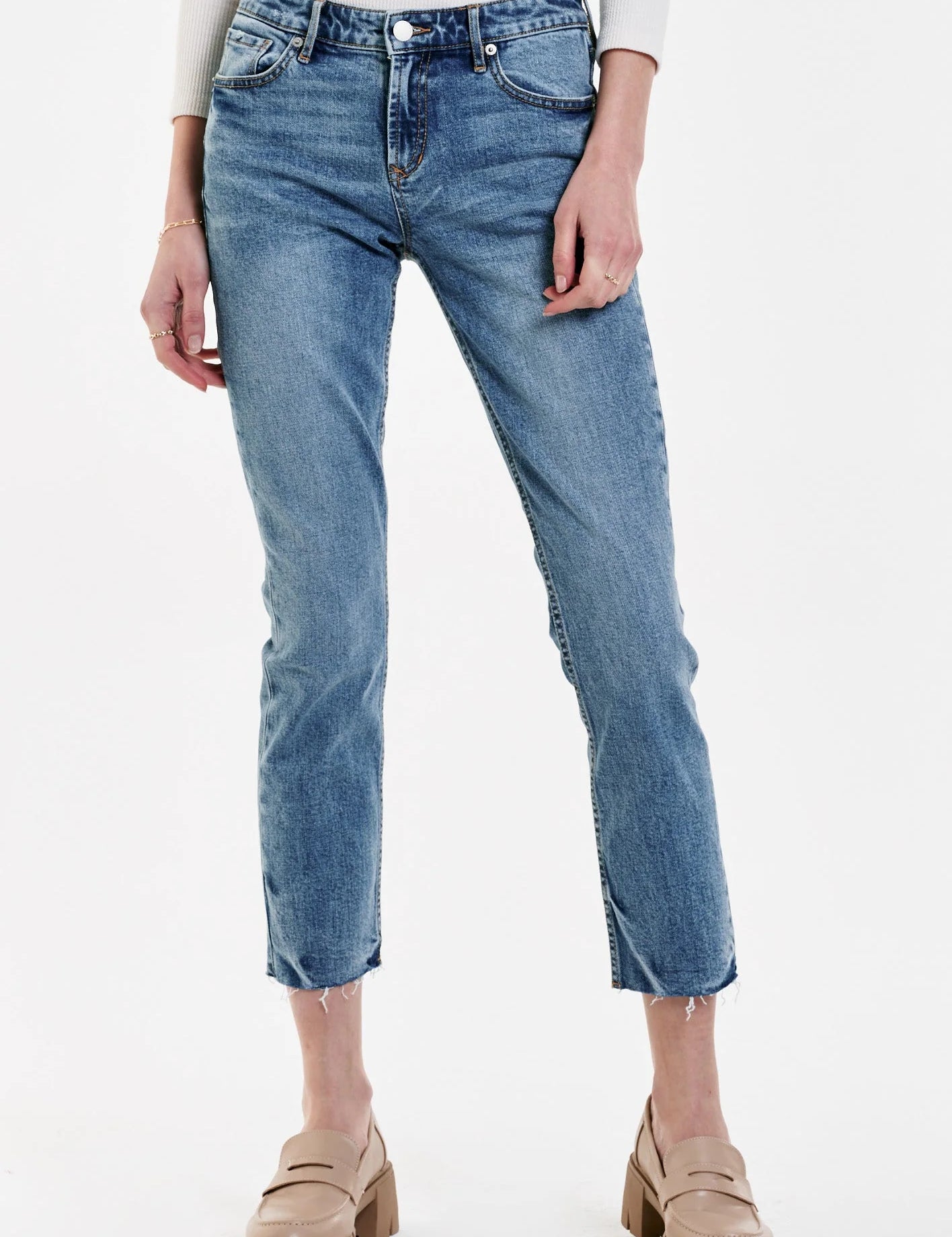 Blaire Super High Rise Cropped Slim Fit - Lyon [Dear John Denim]