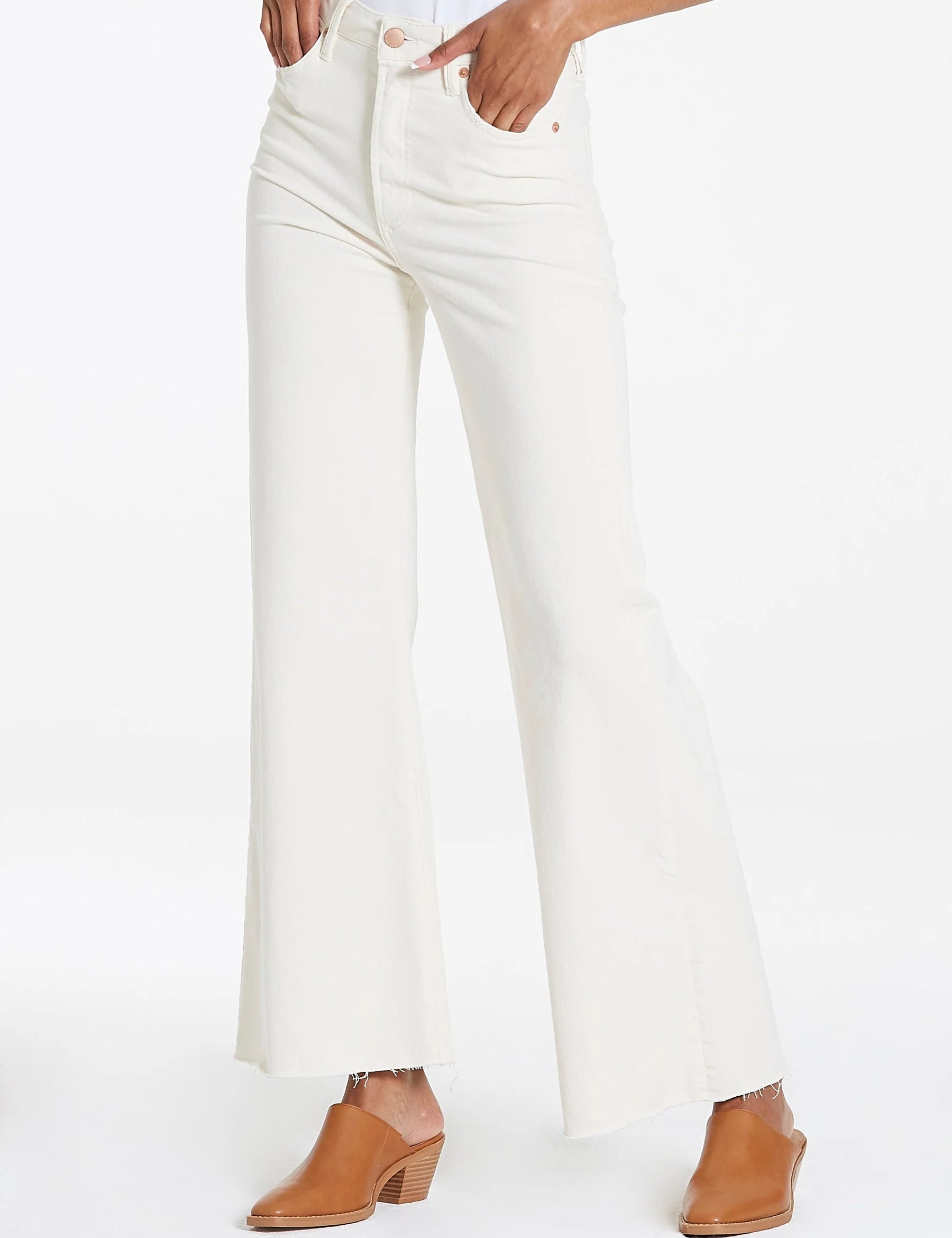 Fiona Super High-Rise Wide Leg - Wheat [Dear John Denim]