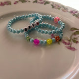 Beaded BFF Bracelet Set Light Blue