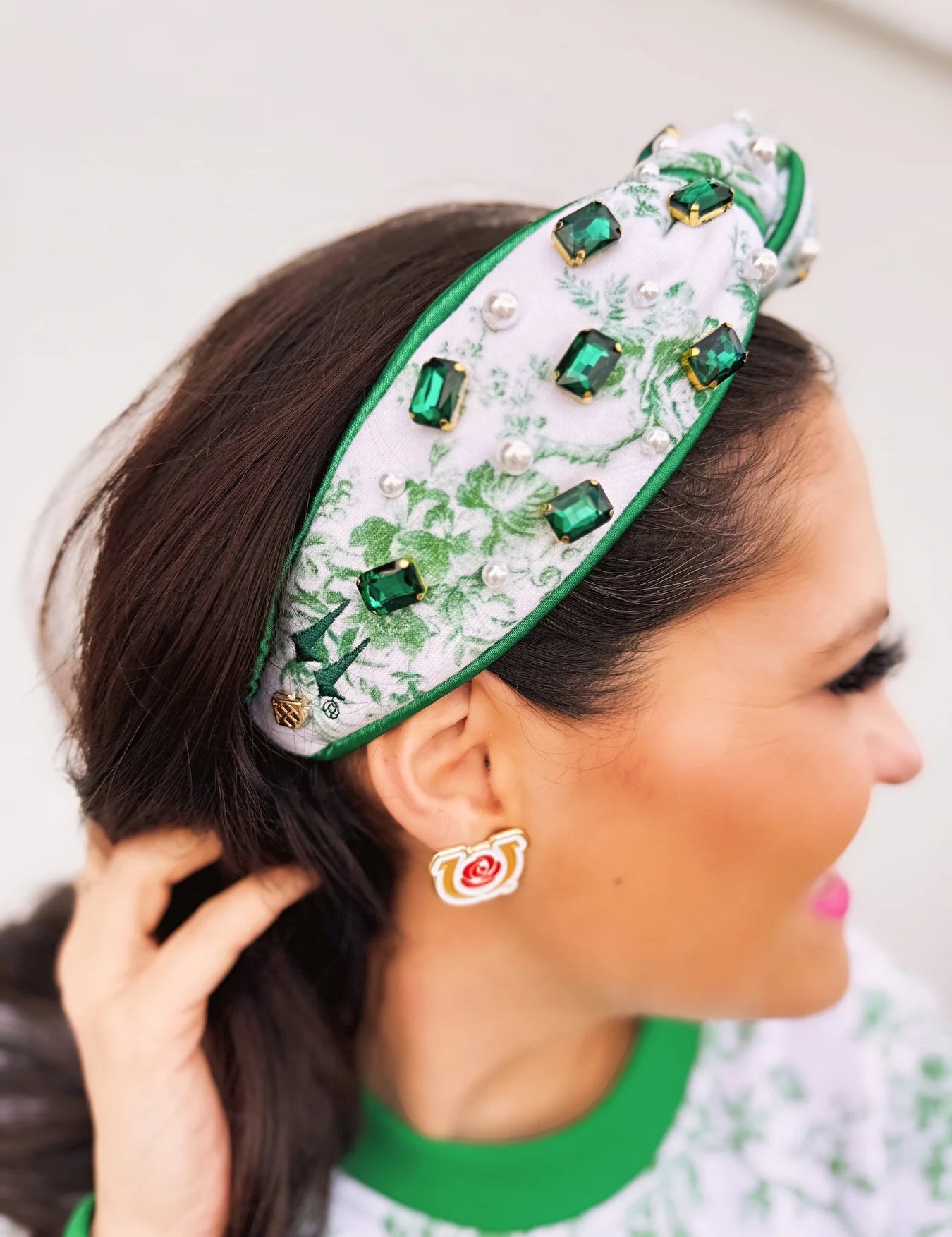 Kentucky Derby x Laura Ashley Churchill Downs Floral Headband [Brianna Cannon]