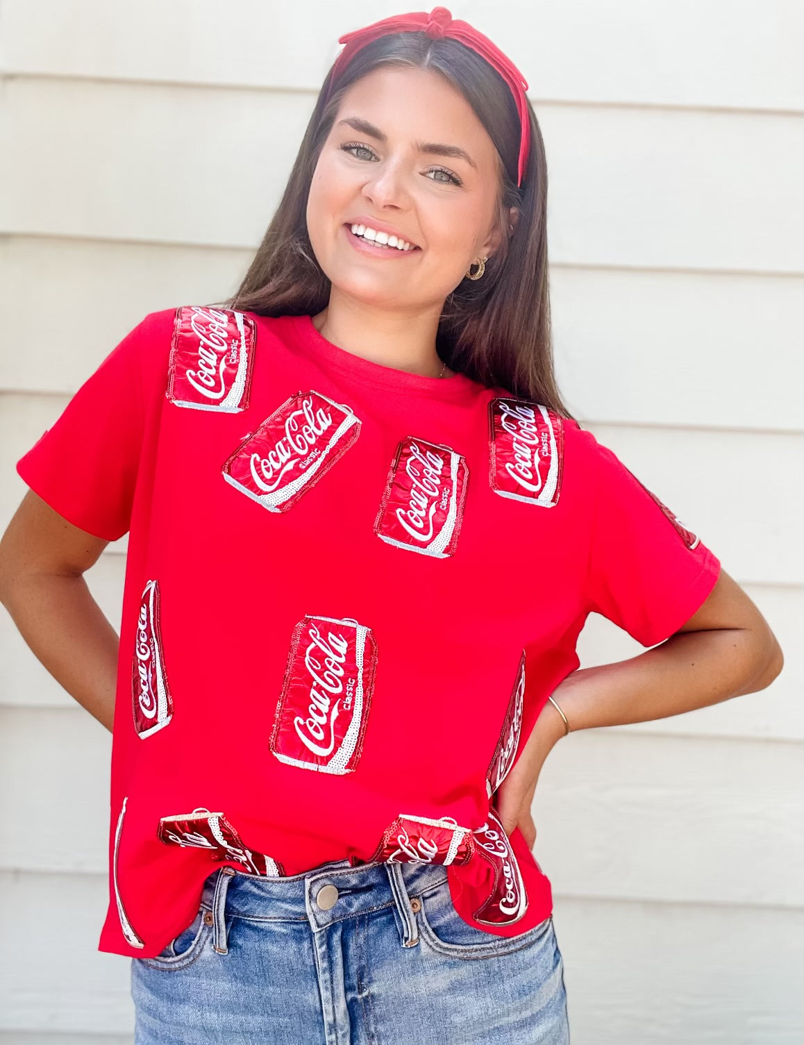 Scattered Coke Can Tee - Red [Queen of Sparkles]