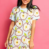 Apple Slice Tee Dress - Light Blue [Queen of Sparkles]