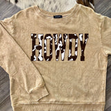 Howdy Long Sleeve Tee Taupe