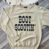 Boot Scootin' Long Sleeve Tee Camel