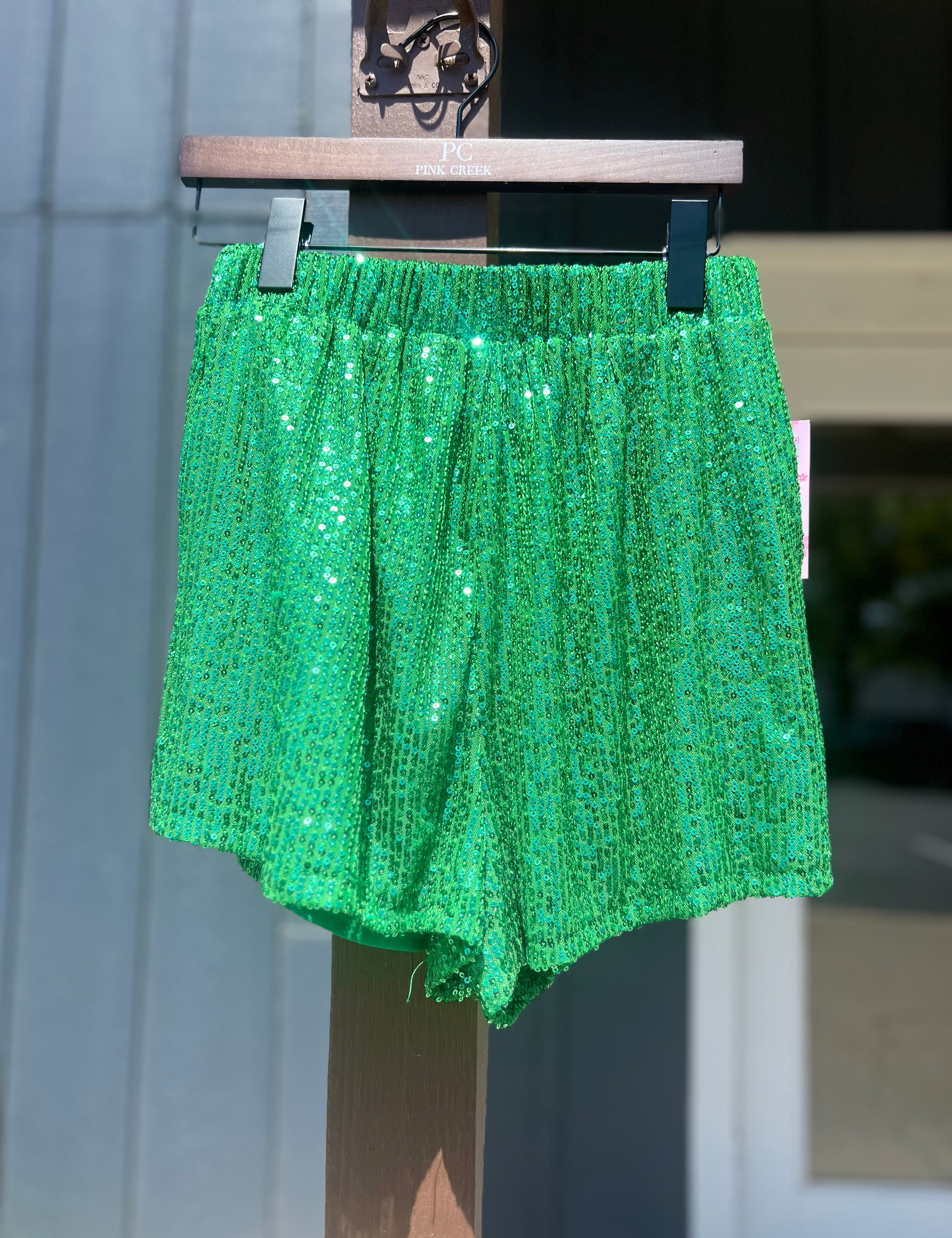 Tristyn Sequin Short Green