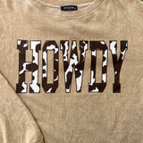 Howdy Long Sleeve Tee Taupe