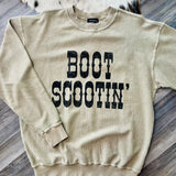 Boot Scootin' Long Sleeve Tee Camel