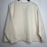 Brinley Textured Cropped Crewneck Cream