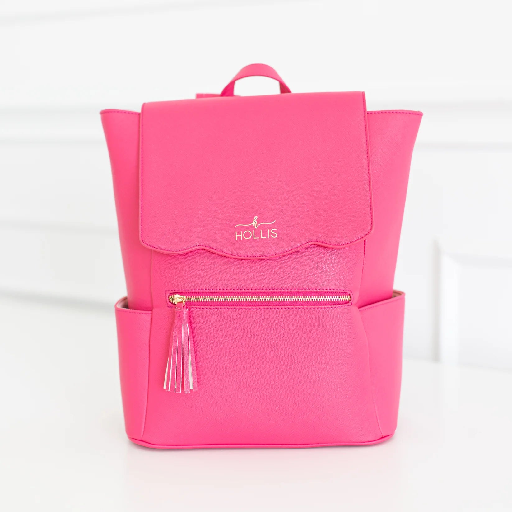 Frilly Full Size Backpack - Hot Pink [Hollis]