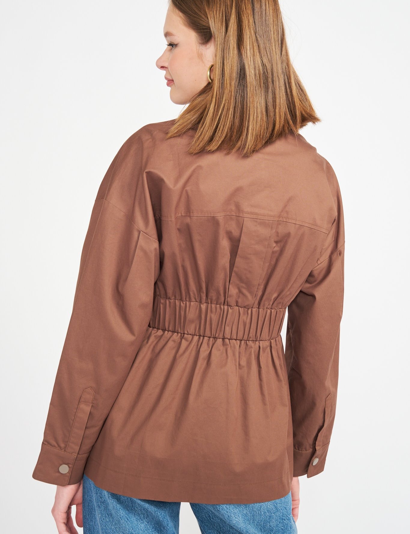 Meline Utility Jacket Taupe