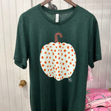 Spotted Pumpkin Tee - Evergreen